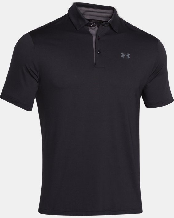 Men's UA Playoff Polo in Black image number 1